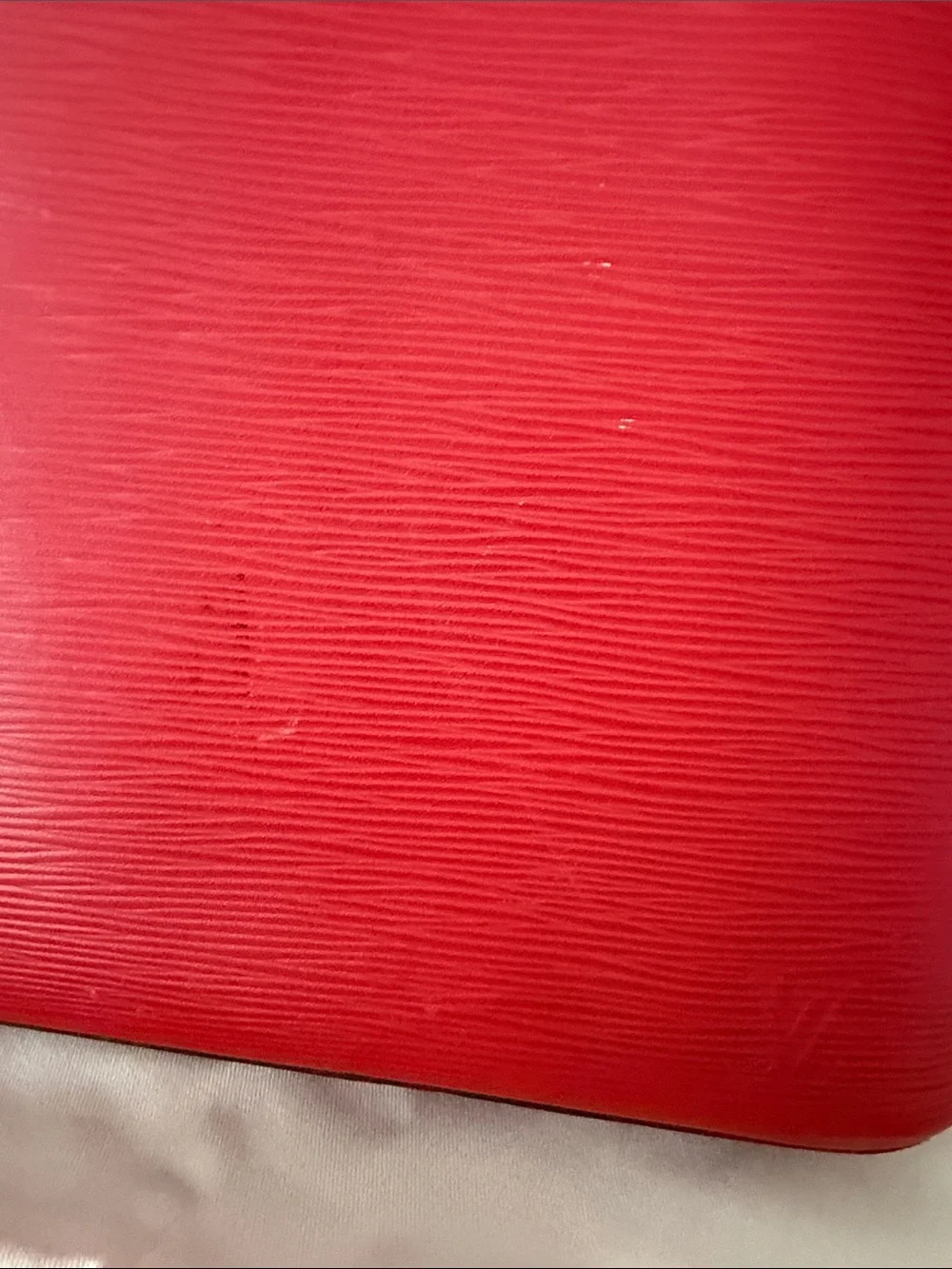 Louis Vuitton Red Epi Leather Hobo Tote